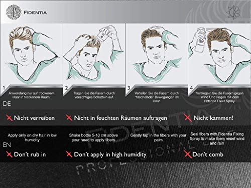 Fidentia Premium Scattered Hair - Compactación profesional para cabellos ligeros y finos