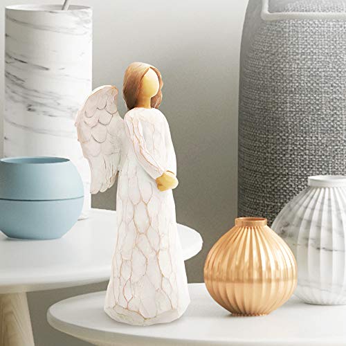Figura de Ángel de la Guarda para Mujer - Tallada a Mano con Caja de Regalo, Figura Coleccionable, Regalo Alentador, Regalo para Mostrar Amor, Aprecio, Gratitud, Duelo, Amistad y Oración