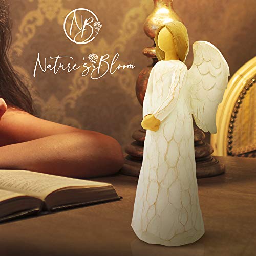 Figura de Ángel de la Guarda para Mujer - Tallada a Mano con Caja de Regalo, Figura Coleccionable, Regalo Alentador, Regalo para Mostrar Amor, Aprecio, Gratitud, Duelo, Amistad y Oración