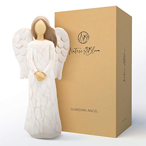 Figura de Ángel de la Guarda para Mujer - Tallada a Mano con Caja de Regalo, Figura Coleccionable, Regalo Alentador, Regalo para Mostrar Amor, Aprecio, Gratitud, Duelo, Amistad y Oración