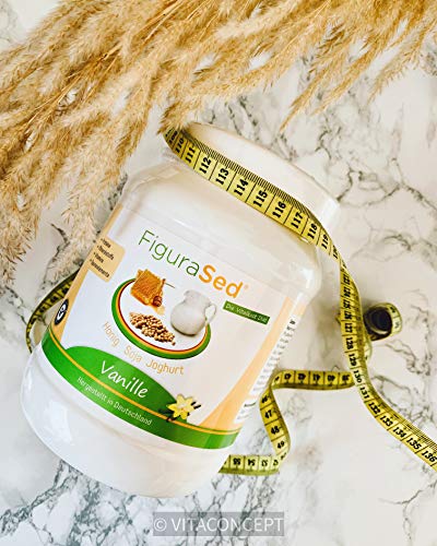 FiguraSed | miel – soja – yogur | vainilla – sustituto de la comida | batidos de proteínas | 500 g | Desarrollado por médicos y expertos en nutrición de VITACONCEPT