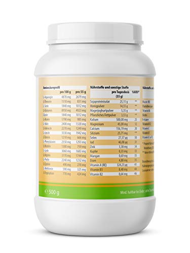 FiguraSed | miel – soja – yogur | vainilla – sustituto de la comida | batidos de proteínas | 500 g | Desarrollado por médicos y expertos en nutrición de VITACONCEPT