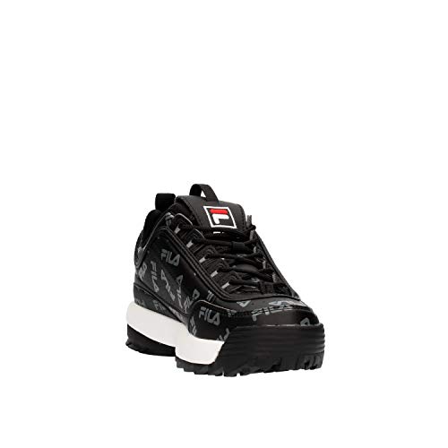FILA Disruptor Logo Low WMN Zapatillas Moda Mujeres Negro - 41 - Zapatillas Bajas