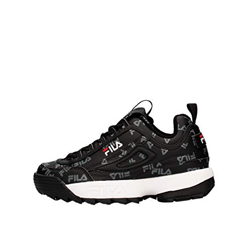 FILA Disruptor Logo Low WMN Zapatillas Moda Mujeres Negro - 41 - Zapatillas Bajas
