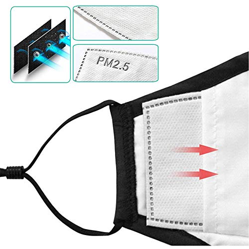 Filtro de carbón activado PM2.5 papel de filtro de carbón activado antineblina con 5 capas precisas(100 unidades)