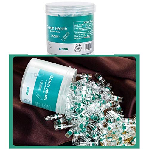 Filtro de cigarrillo desechable, filtros de adicción para dejar de fumar desechables desechables, puntas de filtro anti alquitrán multi-filtrado (2pcs)