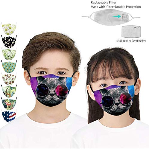 Filtros de carbón activado PM 2.5 para niños, papel de filtro protector reemplazable con 5 capas para niños, 40 unidades