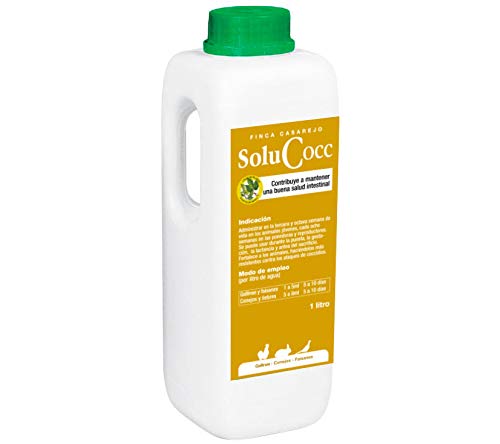 FINCA CASAREJO SoluCocc - Tratamiento prevención de coccidios en gallinas, Conejos y faisanes. 250ml y 1Litro (250)