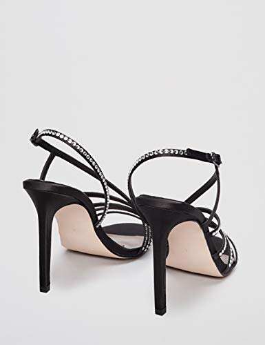 find. Assymetric Sandal Sandalias con Punta Abierta, Negro (Black), 40 EU