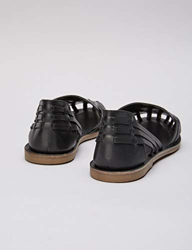 find. Leather Hurrache Sandalias Punta Cerrada, Negro Black), 36 EU