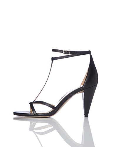 find. Sandalias de Tacón con Pulsera Mujer, Negro (Black), 37 EU