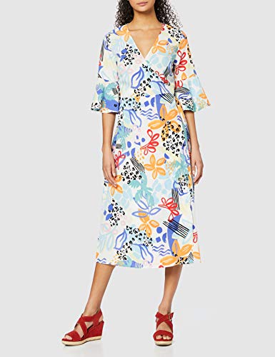 find. Wedge Crossover Suede Espadrille Sandalias con Plataforma Plana, Rojo Red, 40 EU