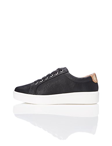 find., Zapatillas de Deporte para Mujer, Negro (Black), 37 EU
