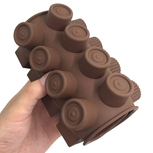 FineGood 4 moldes de silicona para chocolate, antiadherentes, proteínas y energía, bandeja para cubitos de hielo, molde para cocina