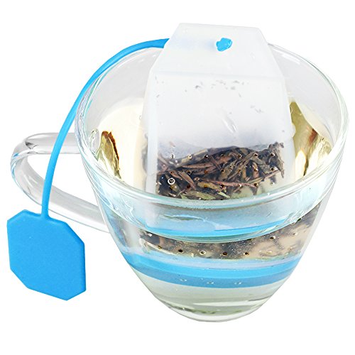 FineGood 6 Pack Silicona Infuser, filtro de té reutilizables Safe Loose hojas para bolsas de té Filtro con seis colores