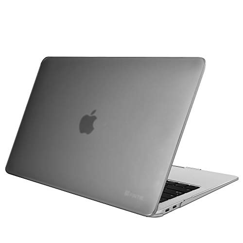Fintie Funda para MacBook Air 13" (2020/2019/2018) - Súper Delgada Carcasa Protectora de Plástico Duro para Modelo A2179 / A1932, Gris Oscuro