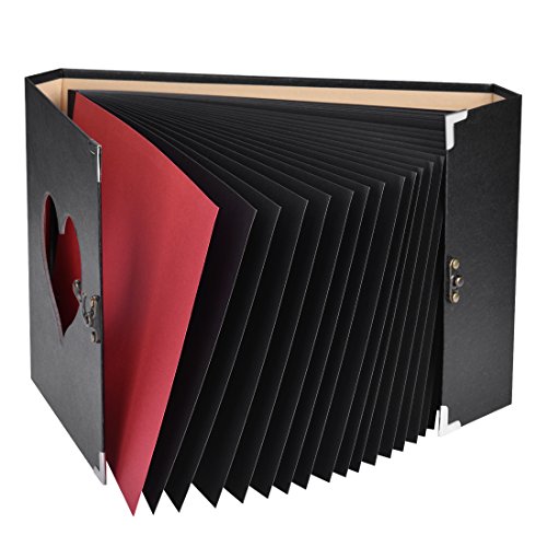 Firbon Álbum de Fotos, álbum de Recortes, Pegatina Creativa del Diario con Grabado en Forma de corazón. Aniversario de Boda, cumpleaños, día de la Madre, día de San Valentín Idea de Regalo