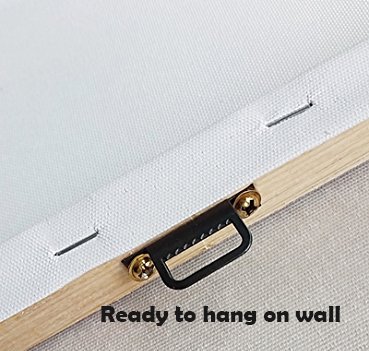 First Wall Art - Lobo Cuadros en Lienzo Animales Bajo la Luna Llena Decoracion de Pared 4 Piezas Modernos Mural Fotos para Salon,Dormitorio,Baño,Comedor