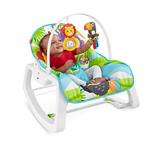 Fisher-Price - Hamaca Crece Conmigo Forest Fun, Silla para Bebé (Mattel GNV69)