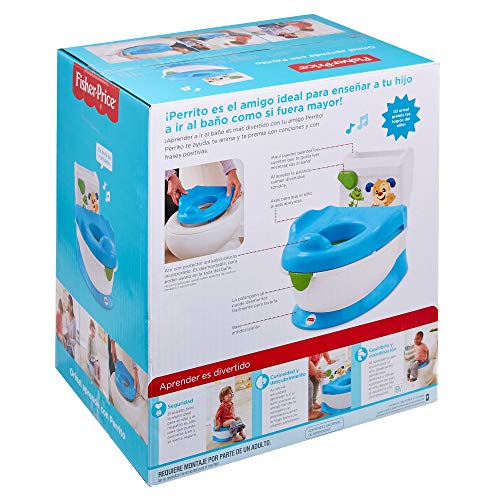 Fisher-Price - Orinal aprende con Perrito de Ríe y Aprende - juguetes bebe - (Mattel FRG80)