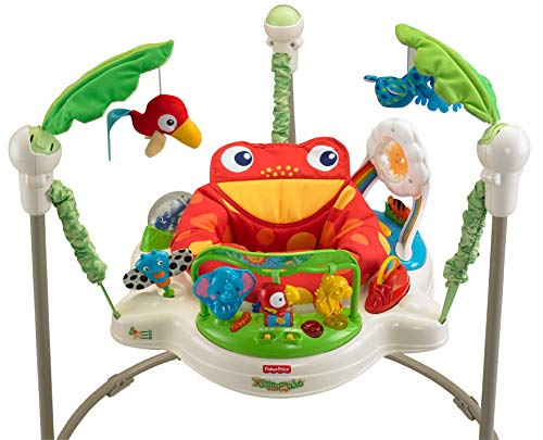 Fisher-Price Saltador Animalito de la Selva con luces y sonidos para bebé +1 año (Mattel K7198)