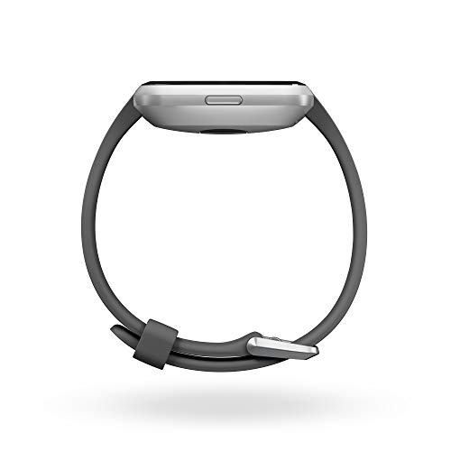 Fitbit Versa Lite - Reloj Deportivo inteligente Smartwatch, Adultos Unisex, Gris/Oscuro,Gris (Charcoal/Silver Aluminum)
