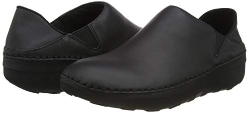 FitFlop superloafer (Leather), Mocasines Women's, Negro (All Black 090), 39 EU