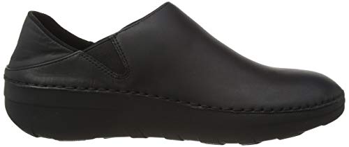 FitFlop superloafer (Leather), Mocasines Women's, Negro (All Black 090), 39 EU