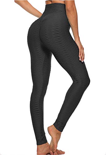 FITTOO Mallas Leggings Mujer Pantalones Deportivos oga Alta Cintura Elásticos Transpirables Negro M