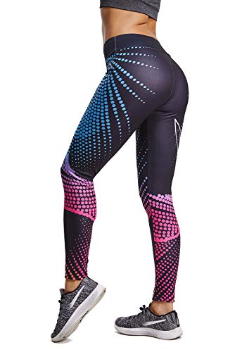 FITTOO Mallas Pantalones Deportivos Leggings Mujer Yoga de Alta Cintura Elásticos y Transpirables para Yoga Running Fitness con Gran Elásticos890 Negro XL