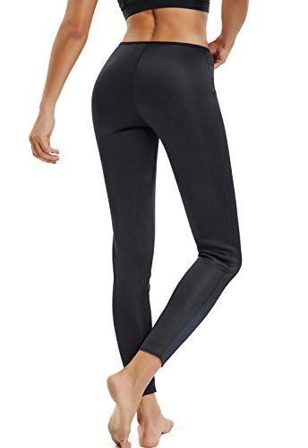 FITTOO Pantalones Sauna Reductora Adelgazante Deportivos Mujer Yoga de Alta Cintura para Fitness