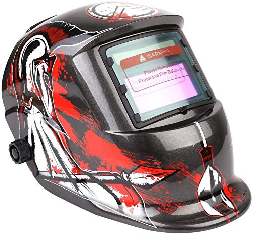 FIXKIT Careta de Soldar Automatica con Gran Campo Visual, Mascara de Soldar Automatica para MIG / MAG / TIG / Esmerilado / Soldadura por Arco / Corte por Plasma, Certificación CE/RoHS