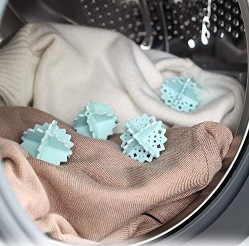 Fiyuer Bola de Limpieza de Ropa 20 Pcs removedor de Pelo de Mascotas para Lavadora Pet Hair Remover para la Colada para Lavadora Secadora Bola mágica para Eliminar el Vello