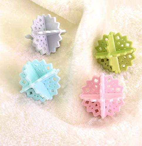 Fiyuer Bola de Limpieza de Ropa 20 Pcs removedor de Pelo de Mascotas para Lavadora Pet Hair Remover para la Colada para Lavadora Secadora Bola mágica para Eliminar el Vello