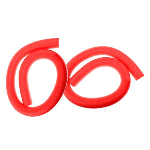 FLAMEER Accesorio de Natación Fideo de Piscina Auxiliar de Aprender a Nadar para Niños Multifuncionales Fideos Flotador para Juegos - Rojo