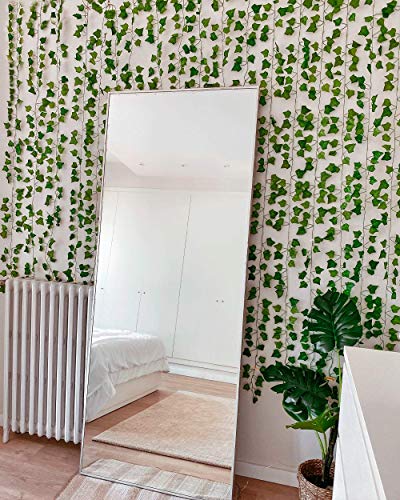 Flamingueo Hiedra Artificial - 12 Piezas x 2M Plantas Artificiales Decorativas, Flores Artificiales Exterior, Enredadera Artificial, Planta Artificial Colgante, Decoracion Habitacion Tumblr
