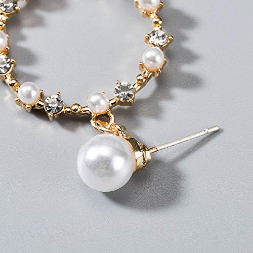 Flecos de perlas Pendientes de mujer Plata de ley 925 5A cubic zircona propiedades características Pendientes Regalo Antiafilaxia