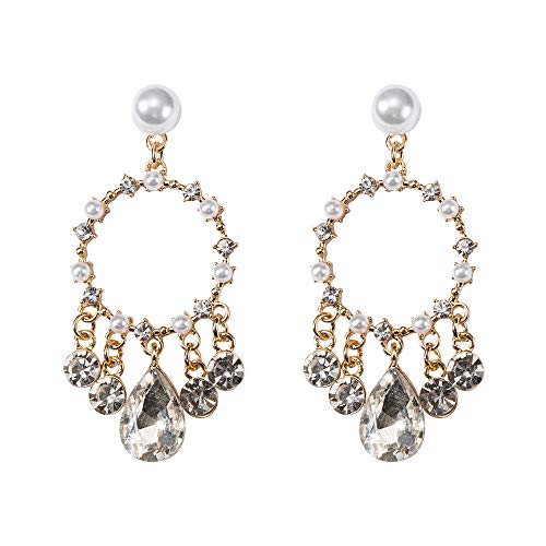 Flecos de perlas Pendientes de mujer Plata de ley 925 5A cubic zircona propiedades características Pendientes Regalo Antiafilaxia