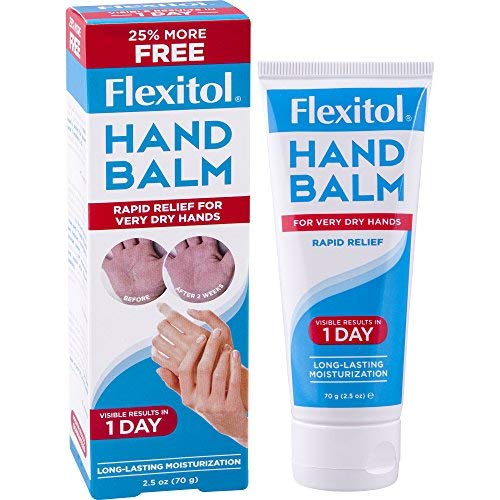 Flexitol Hand Balm, 2.5 Oz Tube: Rich Moisturizing Hand Cream for Fast Relief of Very Dry or Chapped Skin. Also for Dryness Related to Eczema, Psoriasis, Dermatitis, Xerosis, Ichthyosis, Hand Washing. by Flexitol
