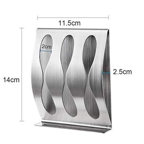 flintronic Portacepillos de Dientes, Cepillo de Dientes Titular Acero Inoxidable, Soporte de Afeitar, Dispensador de Cepillo de Dientes, 3 Agujeros Montado en la Pared con Cinta Autoadhesiva