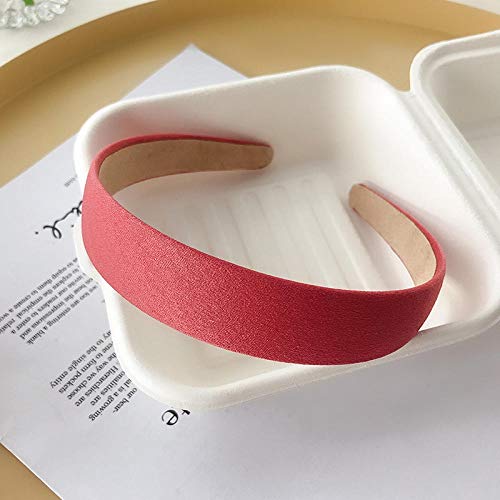 Floral del Ancho de Las Vendas sólido Flor Hairbands Mantas Conjunto de Las Mujeres Abrigo de la Cabeza niñas Tiara Elegante Headwear-11_1PC (Color : 15)