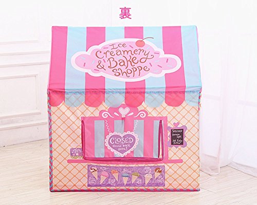 Floving Niñas Playas de Interior al Aire Libre Helados de niños y panadería Comprar Playhouse Palace Tiendas (Rosa)