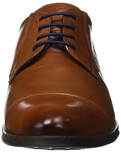 Fluchos Heracles, Zapatos de Cordones Derby para Hombre, Marrón (Cuero 000), 43 EU