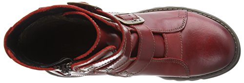 Fly London Scop110fly, Botas Estilo Motero para Mujer, Rojo (Red 004), 37 EU