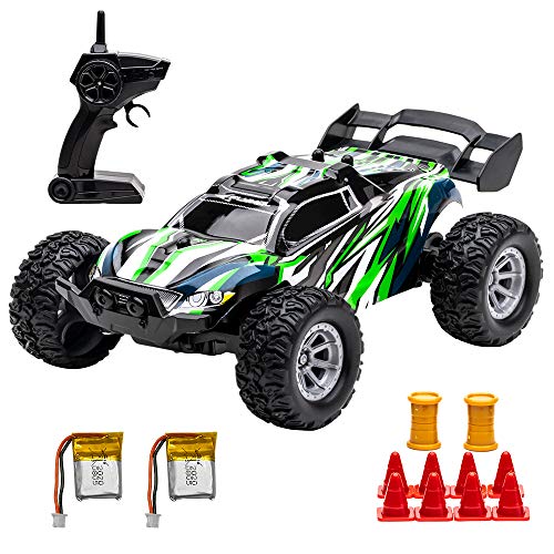 FLYHAL FC01 Mini Coche de Control Remoto Alta Velocidad 25 km/h 34 Minutos 1:32 Mini Coche Portátil a Prueba de Golpes Ajuste Fino de la Dirección LED Luz Dobles Motores 2.4G hz Juguete