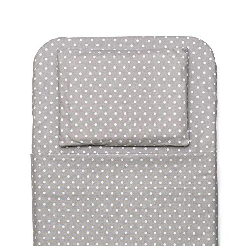 FlyIdeas Juego 8 Pza Sabanas Minicuna Colecho Next2Me 50x83cm | 2 Sabanas Bajeras 2 Protectores Colchon Impermeables 2 Sabanas Encimera y 2 Fundas de Almohada | 100% Algodon Organico Cert OEKO-TEX