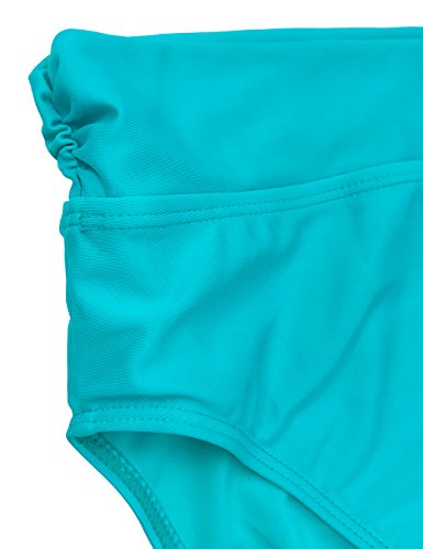 FLYILY Mujer Tankini baño de Malla para Conjunto de Dos Piezas Bikini de Cintura Alta Tallas Grandes