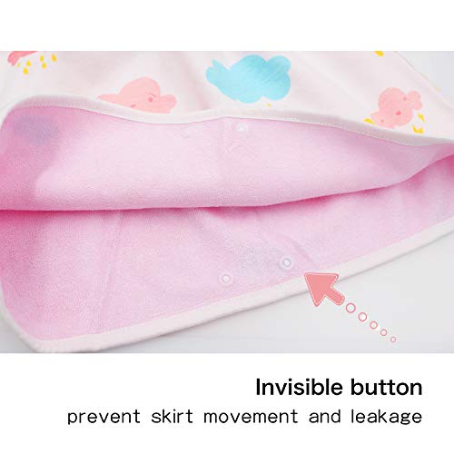 Flyish - Falda de pañal para bebé o niño, para aprender a nadar, reutilizable, para un buen sueño niña 4-8 años