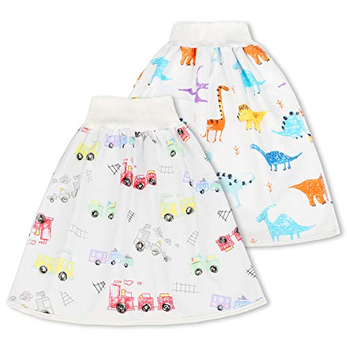 Flyish - Falda de pañal para bebé o niño, para aprender a nadar, reutilizable, para un buen sueño niño 4 años