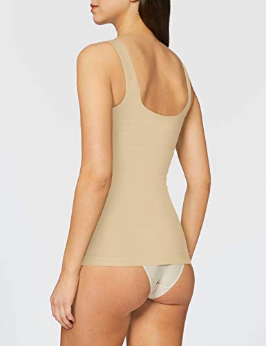 FM London Under Bust Control Vest, Camiseta moldeadora Mujer, Beige (Nude), Xl (Talla fabricante: 46/48)